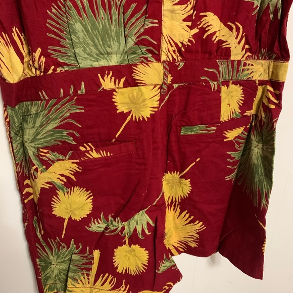 Free People Malibu Romper short Red Combo - Picture 8 of 9